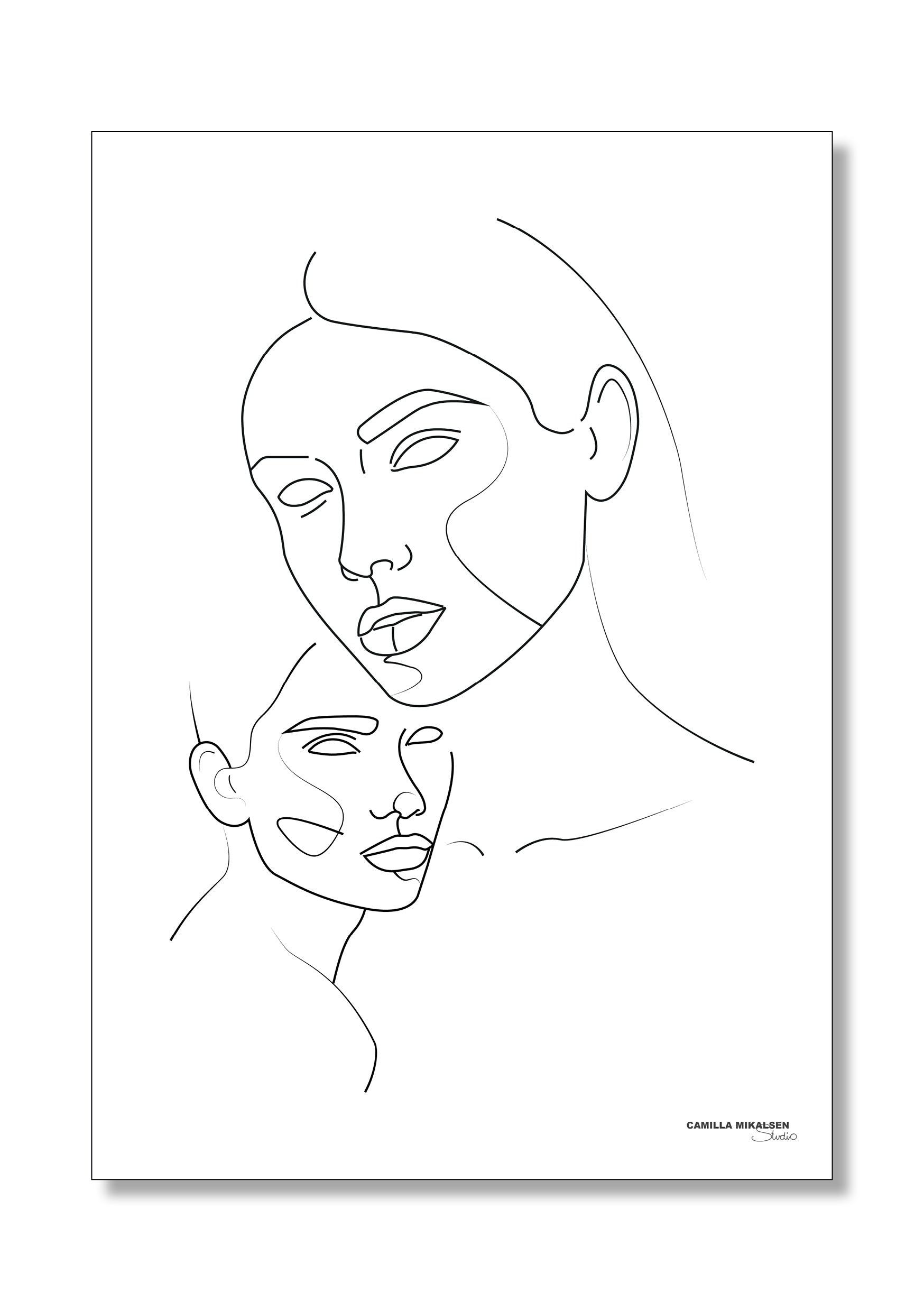 The Face Art Poster