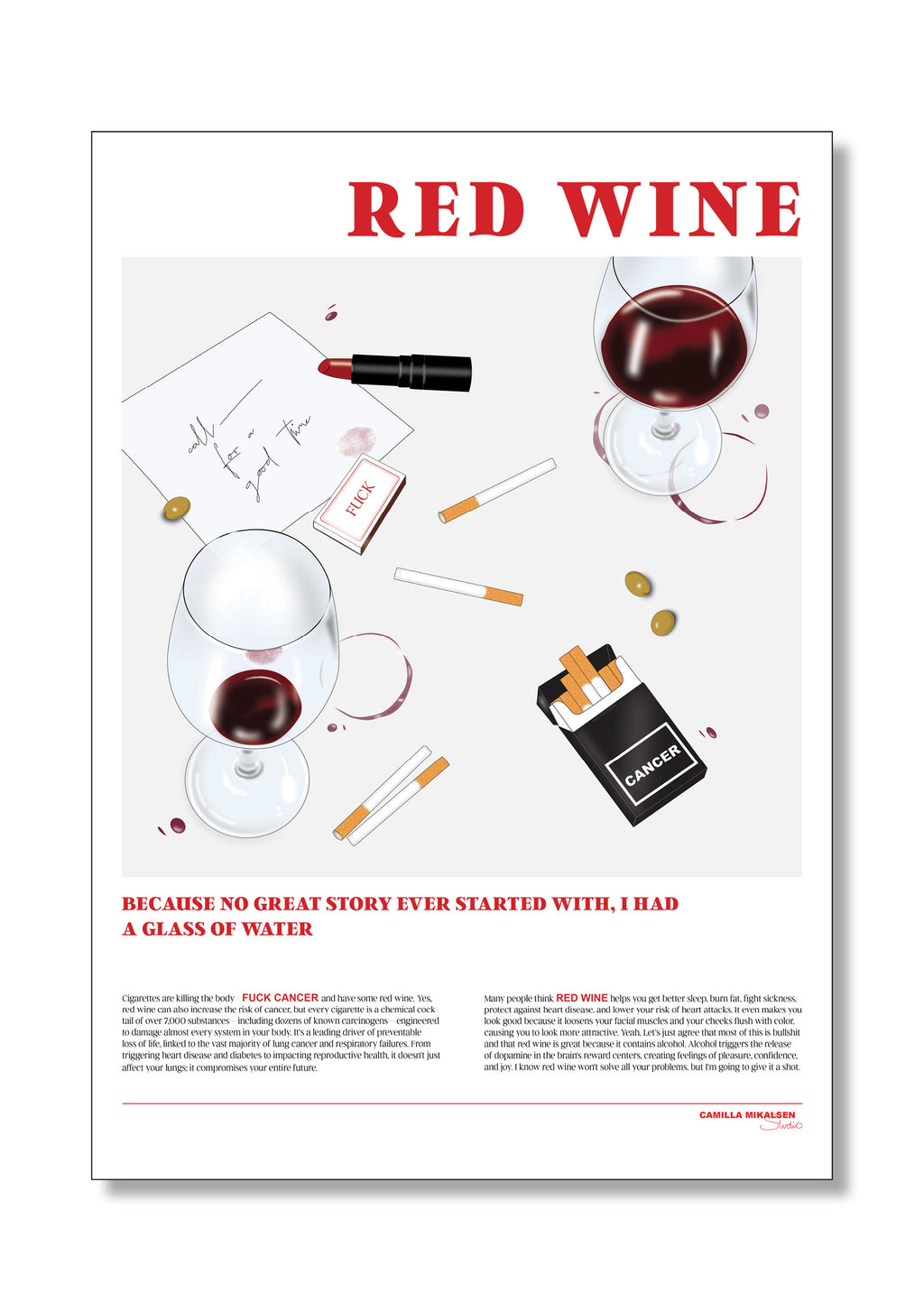 The Red Wine Poster